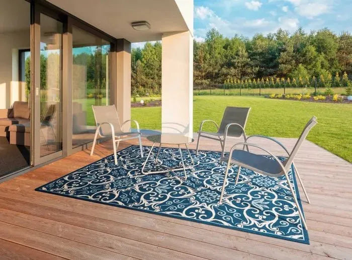 Caribbean CRB02 Navy Rug