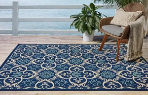 Caribbean CRB02 Navy Rug