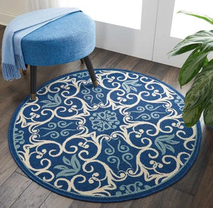 Caribbean CRB02 Navy Rug