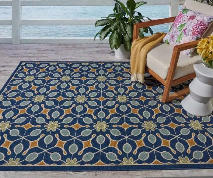 Caribbean CRB07 Navy Rug