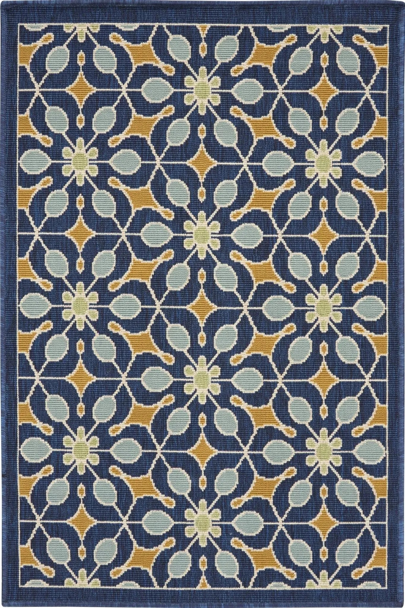 Caribbean CRB07 Navy Rug
