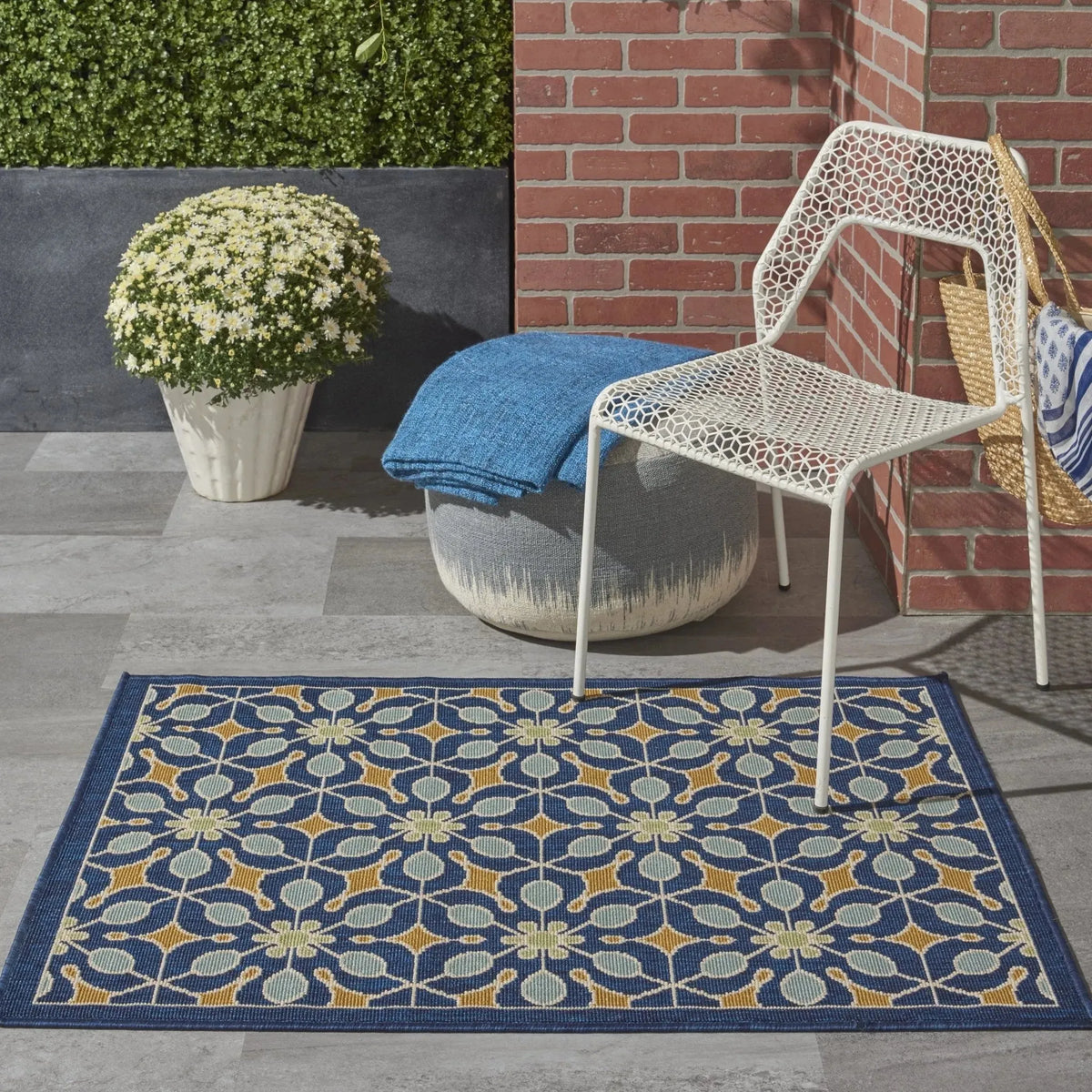 Caribbean CRB07 Navy Rug