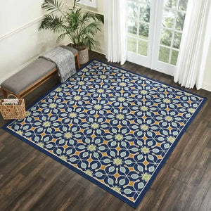Caribbean CRB07 Navy Rug