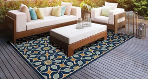 Caribbean CRB07 Navy Rug