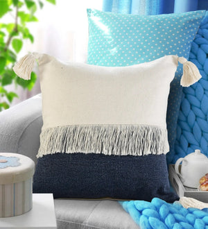 Carnival Lr07660 Denim Blue/Off-White Pillow