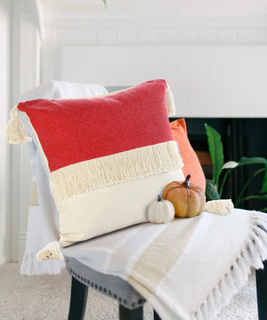 Carnival Lr07662 Raspberry/Off-White Pillow