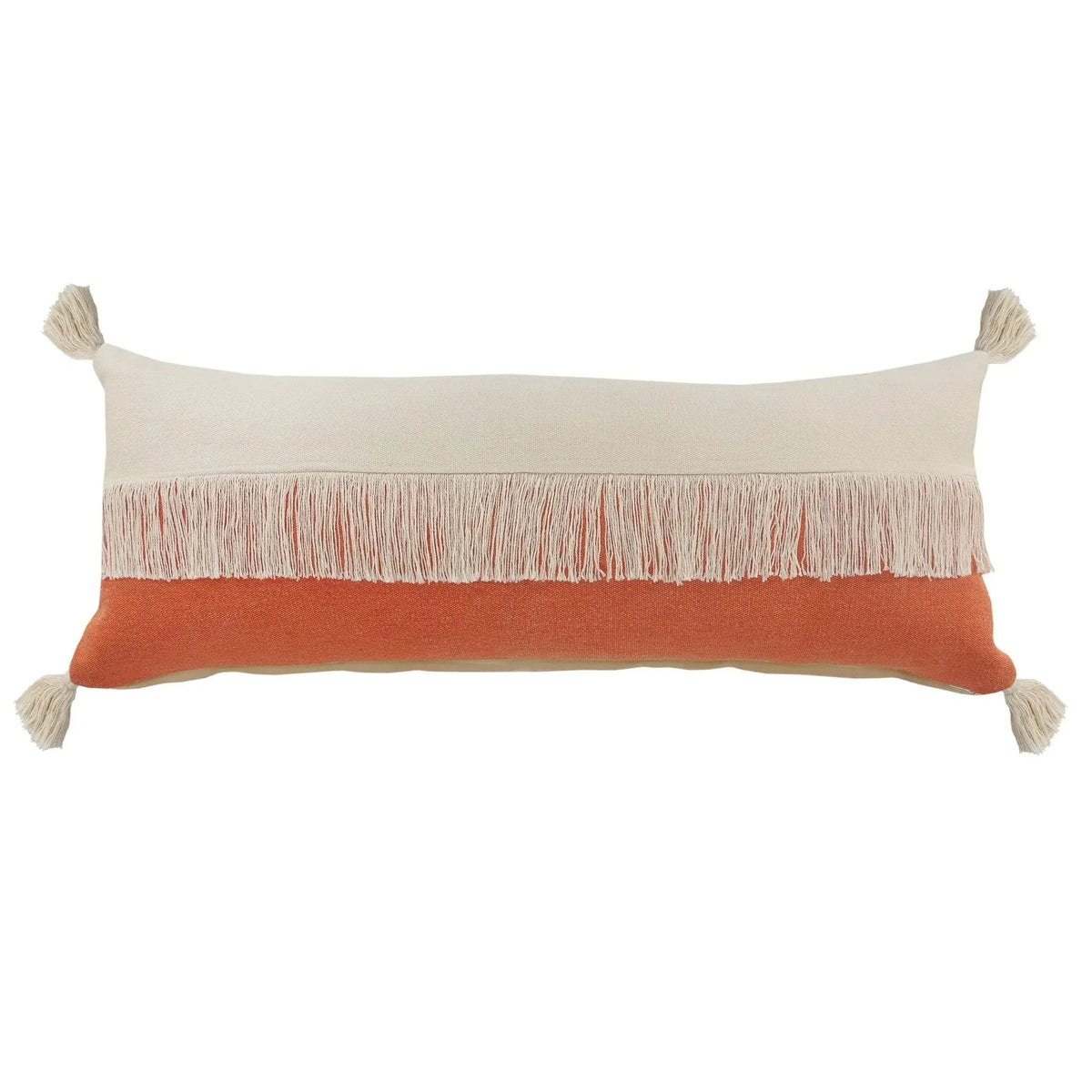 Carnival Lr07664 Pumpkin Orange/Off-White Pillow