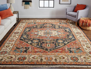 Carrington 9826803F Red/Black Rug