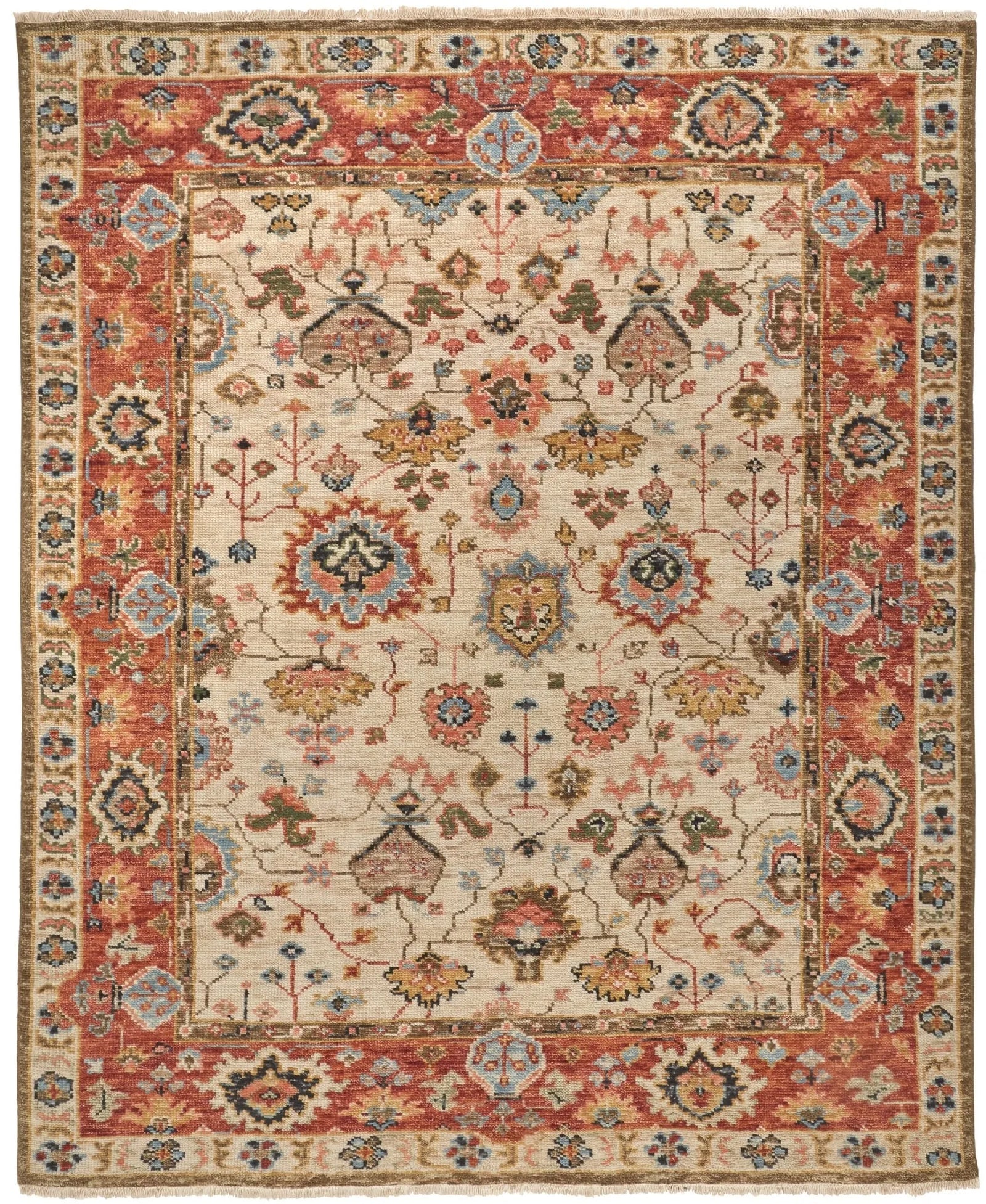 Carrington 9826805F Ivory/Red Rug