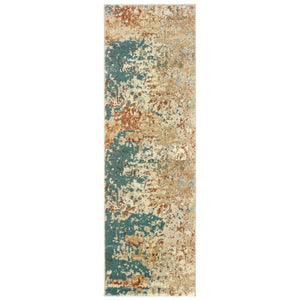 Carson 9654B Blue Orange Rug