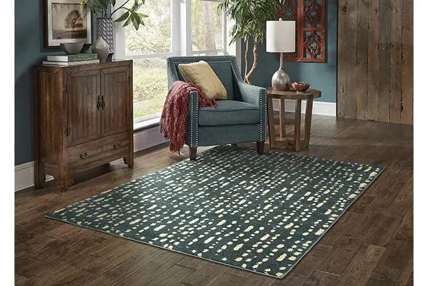 Carson 9673B Blue Ivory Rug