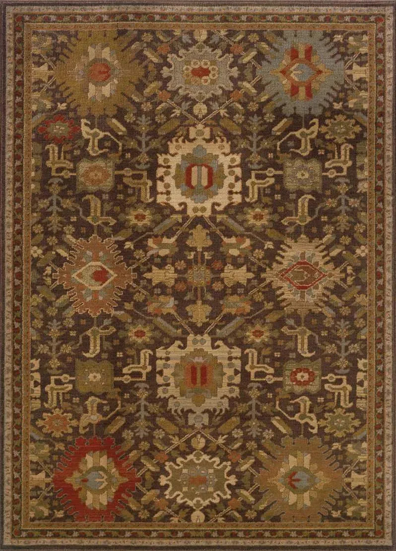 Casablanca 4444A Brown Multi Rug