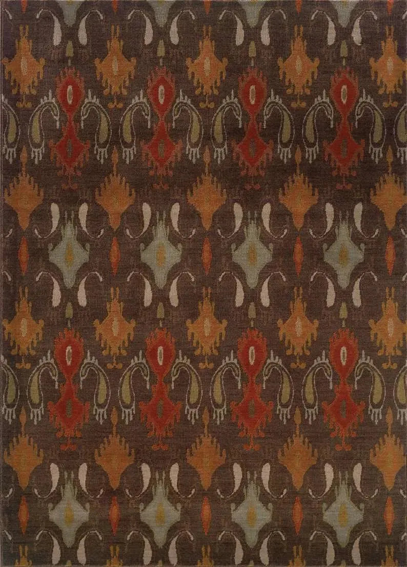 Casablanca 4447A Brown Orange Rug