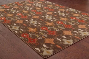 Casablanca 4447A Brown Orange Rug