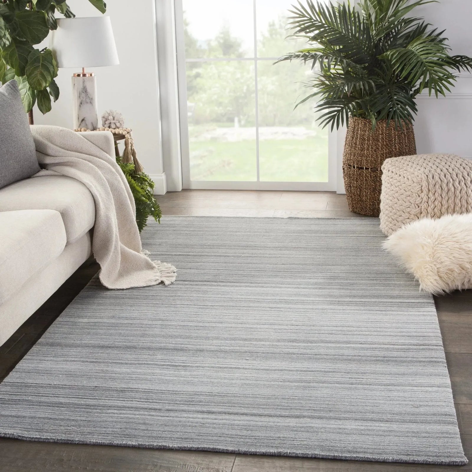 Cason CAO02 Tundra Dark Gray/Silver Rug