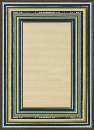 Caspian 1003X Ivory/ Blue Rug