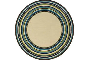 Caspian 1003X Ivory/ Blue Rug