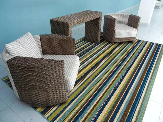 Caspian 1004X Blue/ Brown Rug