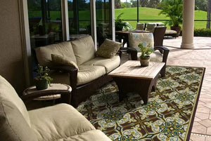 Caspian 1005D Brown/ Ivory Rug