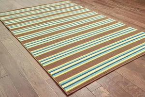 Caspian 3330N Brown/ Green Rug