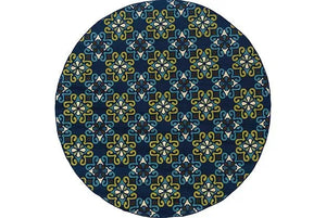 Caspian 3331L Blue/ Green Rug