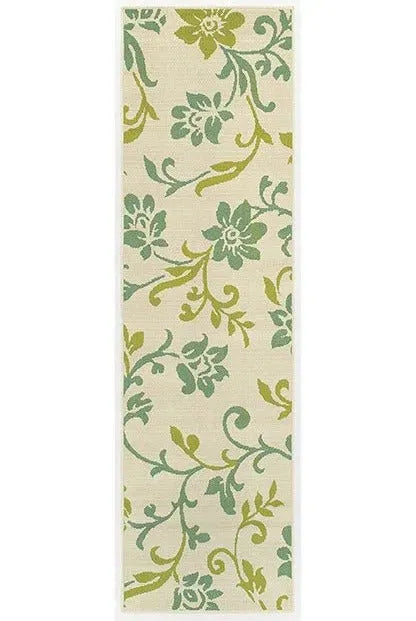 Caspian 7991J Ivory/ Green Rug