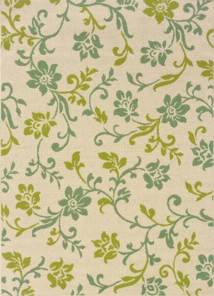 Caspian 7991J Ivory/ Green Rug