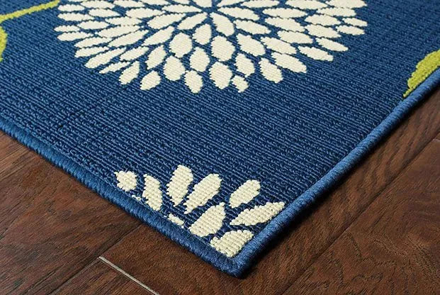Caspian 8327L Blue/ Green Rug