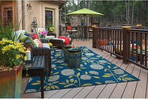 Caspian 8327L Blue/ Green Rug