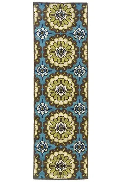 Caspian 8328L Blue/ Brown Rug