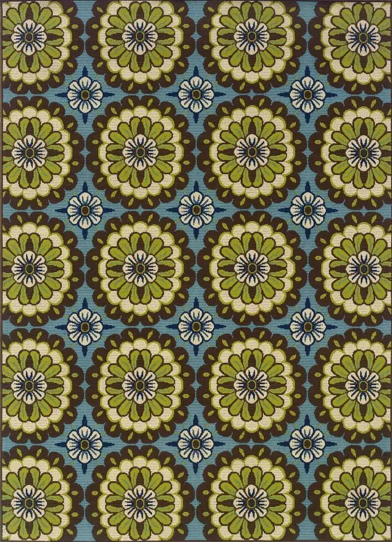 Caspian 8328L Blue/ Brown Rug