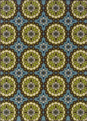 Caspian 8328L Blue/ Brown Rug