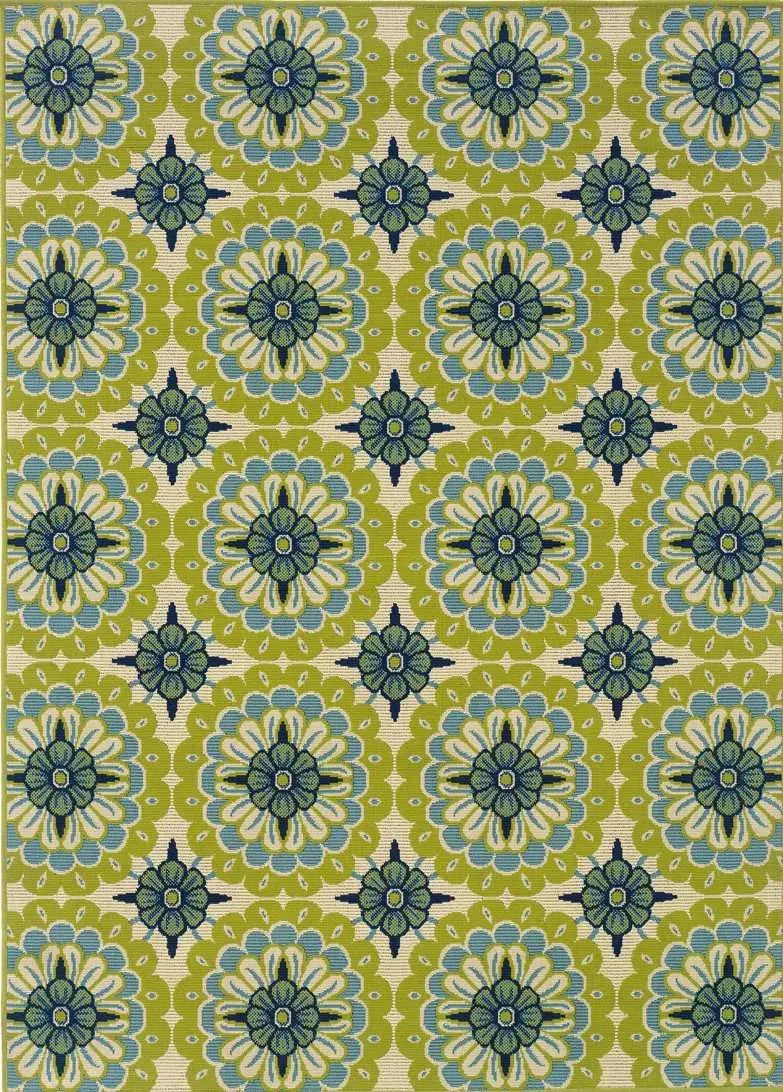 Caspian 8328W Green/ Ivory Rug