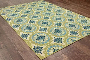 Caspian 8328W Green/ Ivory Rug