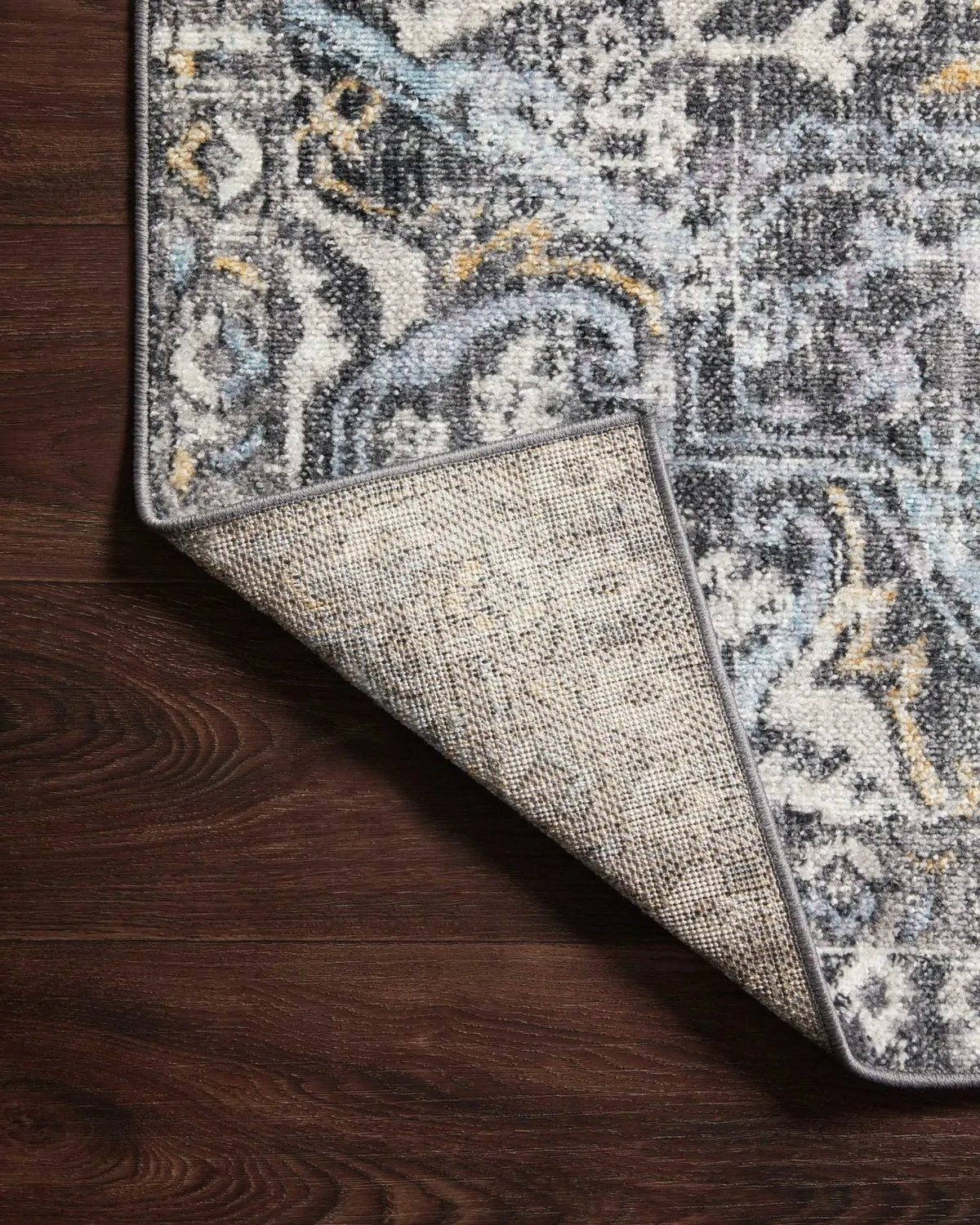 Cassandra Csn-02 Charcoal/Gold Rug