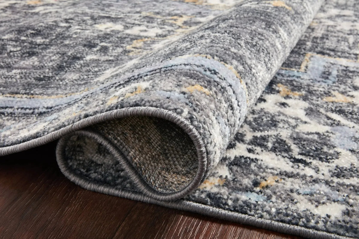 Cassandra Csn-02 Charcoal/Gold Rug