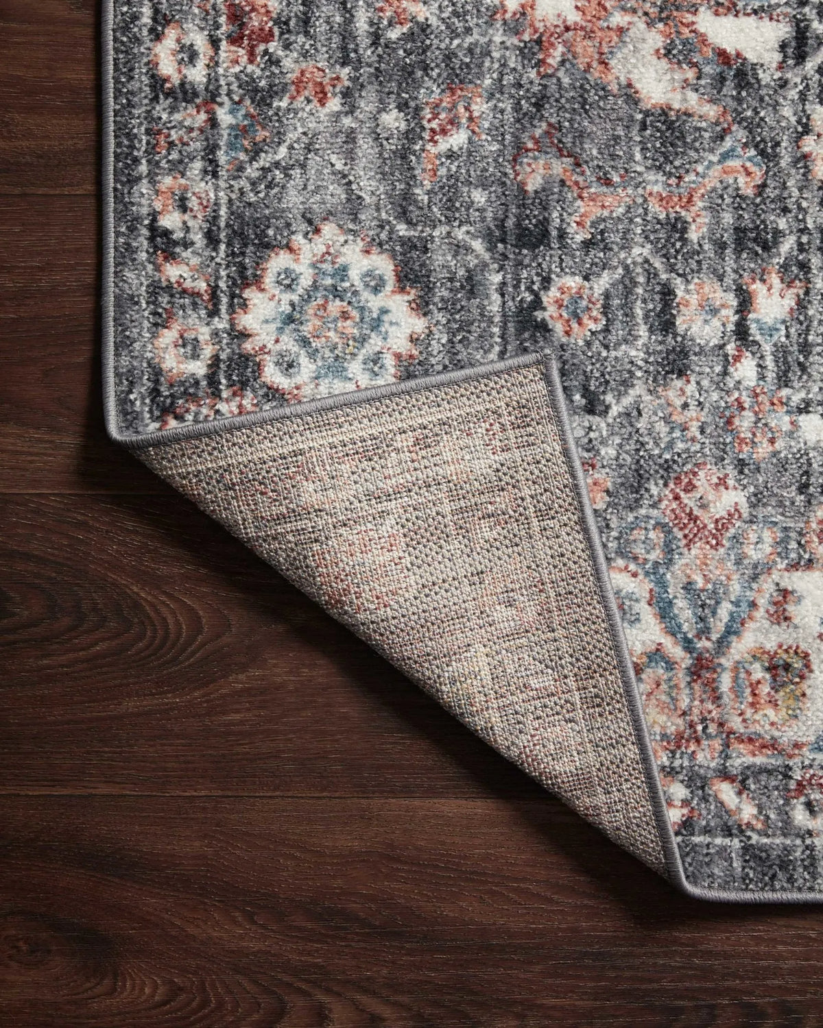 Cassandra Csn-03 Charcoal/Rust Rug