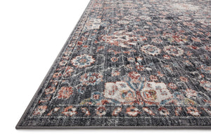 Cassandra Csn-03 Charcoal/Rust Rug