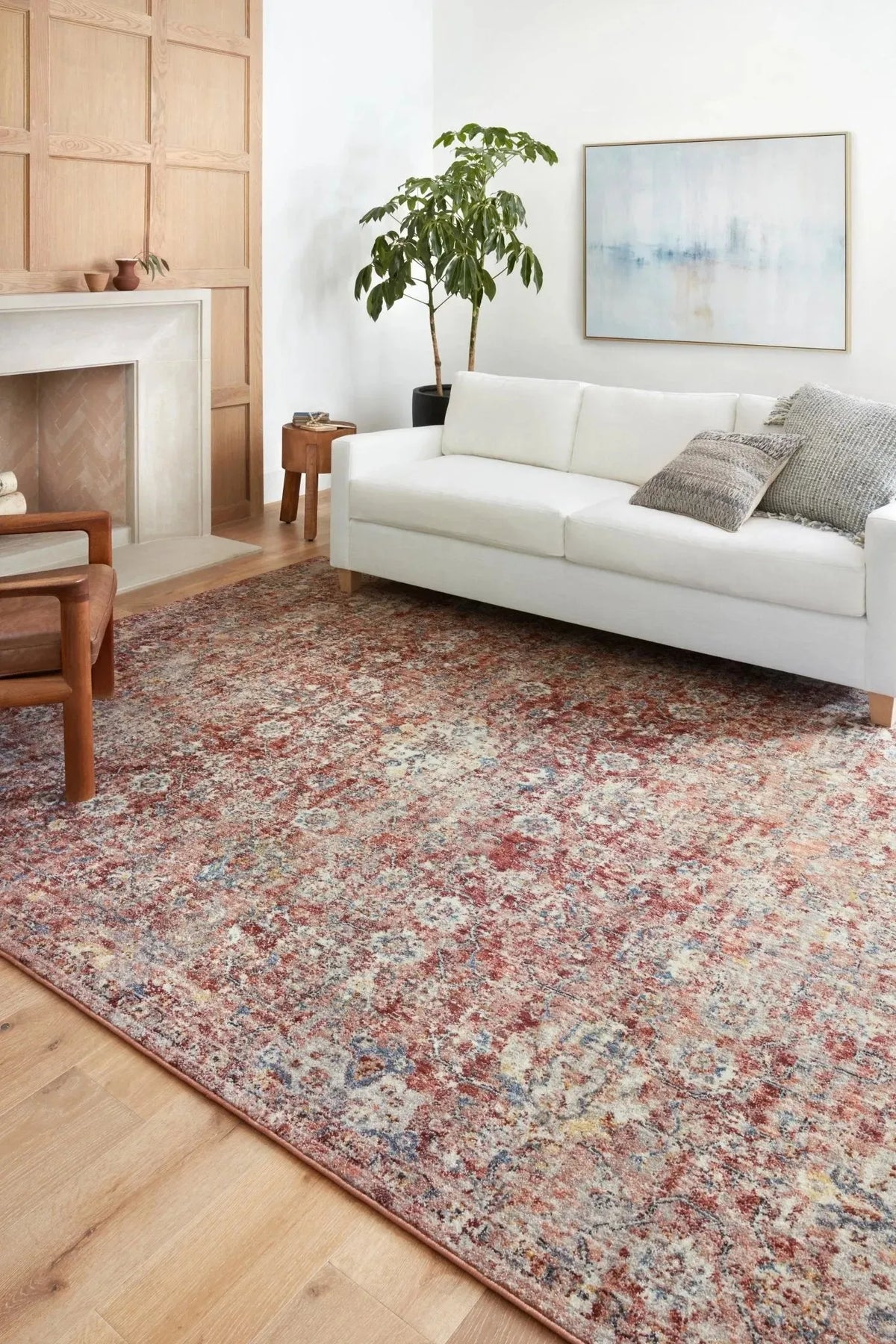 Cassandra Csn-03 Rust/Ivory Rug