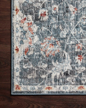 Cassandra Csn-04 Blue/Rust Rug