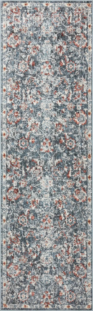 Cassandra Csn-04 Blue/Rust Rug