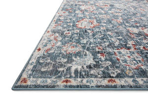 Cassandra Csn-04 Blue/Rust Rug