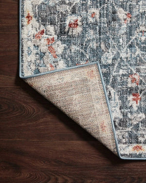 Cassandra Csn-04 Blue/Rust Rug