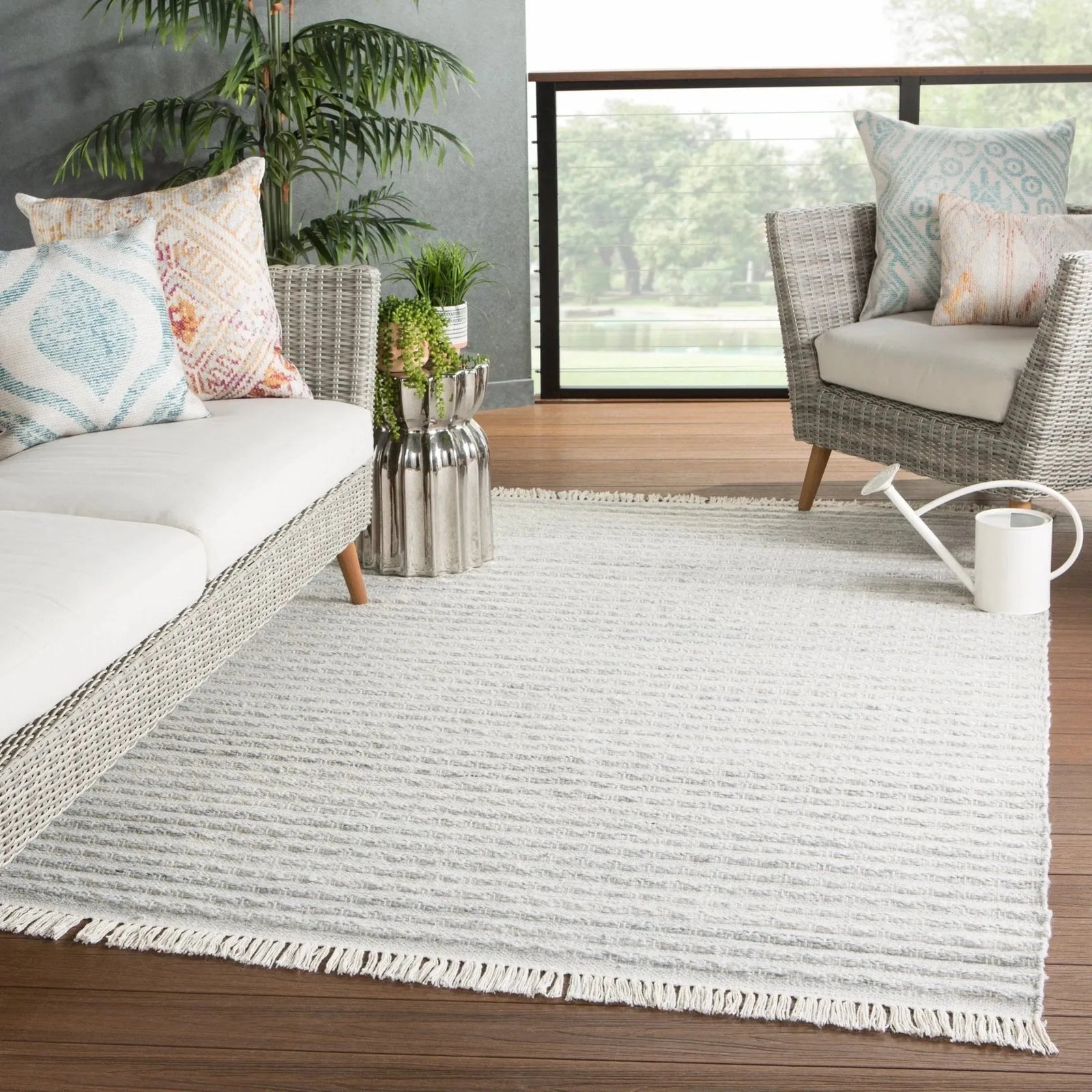 Castillo CSL01 Torre Light Gray/Cream Rug