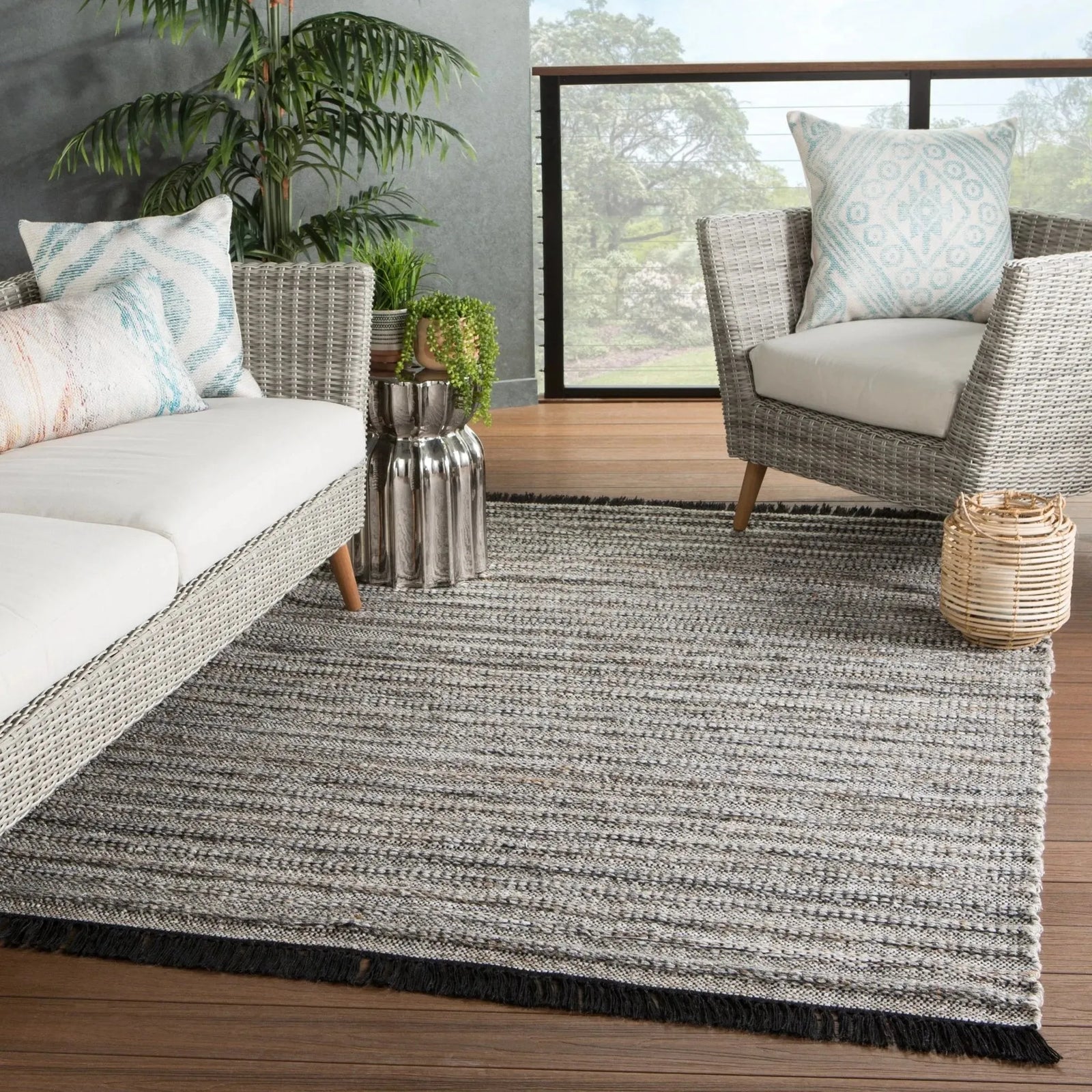 Castillo Csl03 Torre Black/Rust Rug