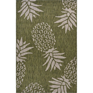 Catalina LR81500 Dark Green/Beige Rug