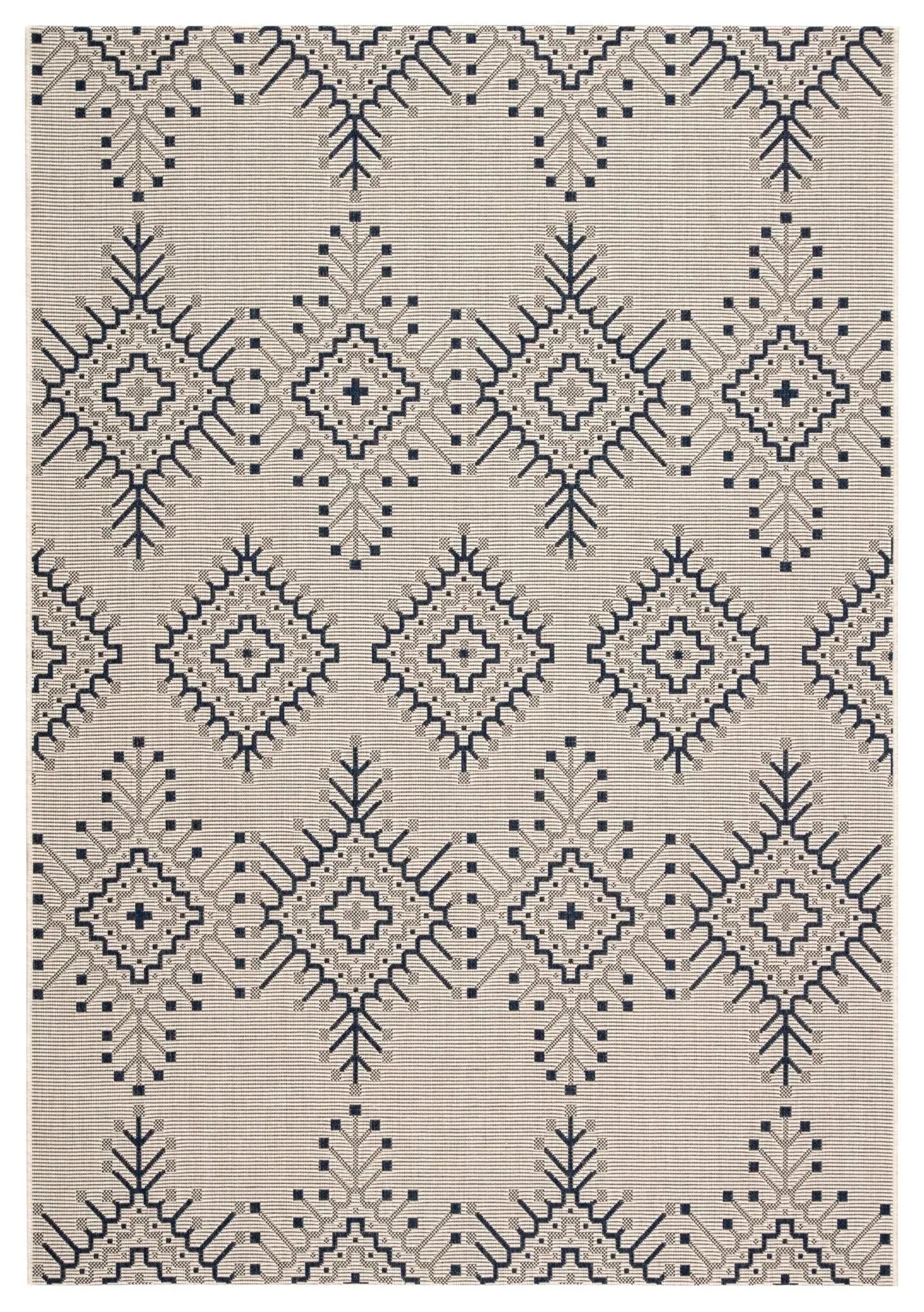 Catamaran CAM06 Compass Ivory/Blue Rug