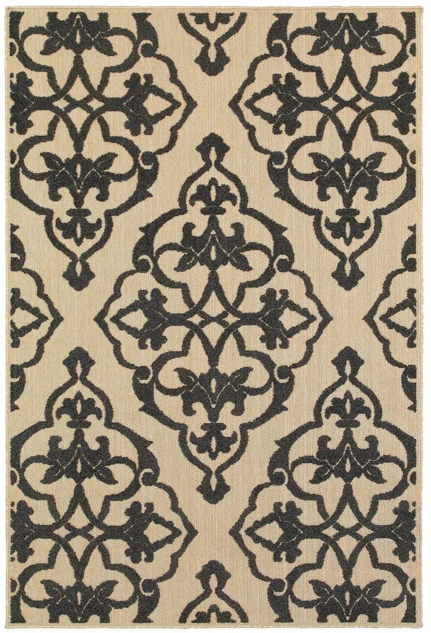 Cayman 1b Sand/ Charcoal Rug