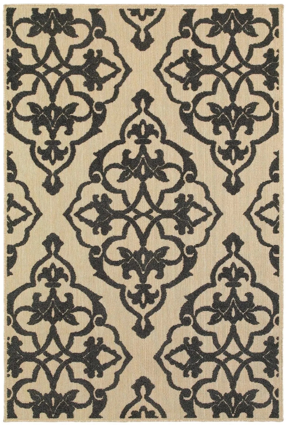 Cayman 1b Sand/ Charcoal Rug