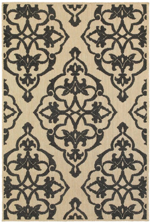 Cayman 1b Sand/ Charcoal Rug